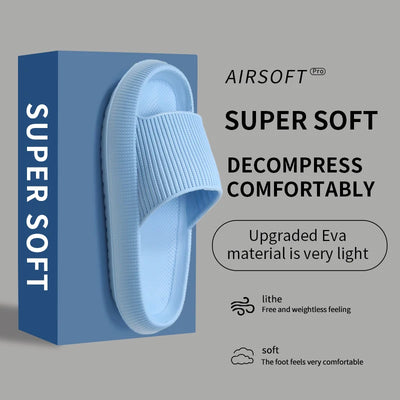 Sandaletter til mænd med tyk sål, skridsikre sommerkvart badeværelse bruse Eva sandaler