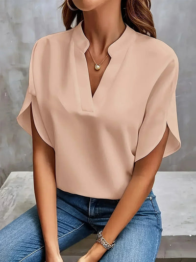 Thalia™ - Elegant V-Hals Bluse
