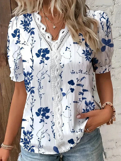 V-Hals Bluse