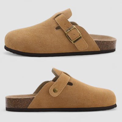 KAJA™ | Livia – Komfortable slip-ons i ruskind med ortopædisk støtte