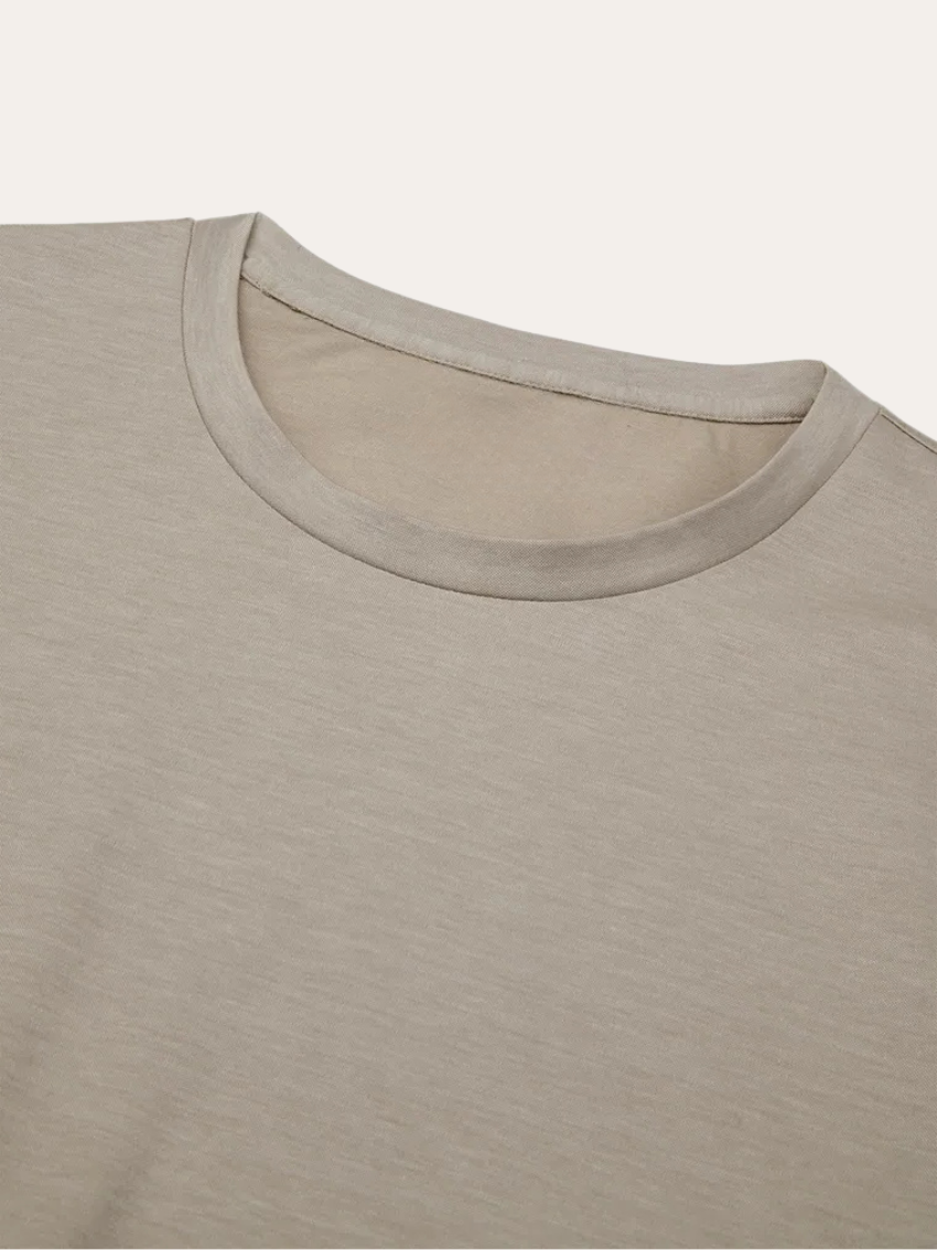 Signatur Supima T-shirt – Taupe
