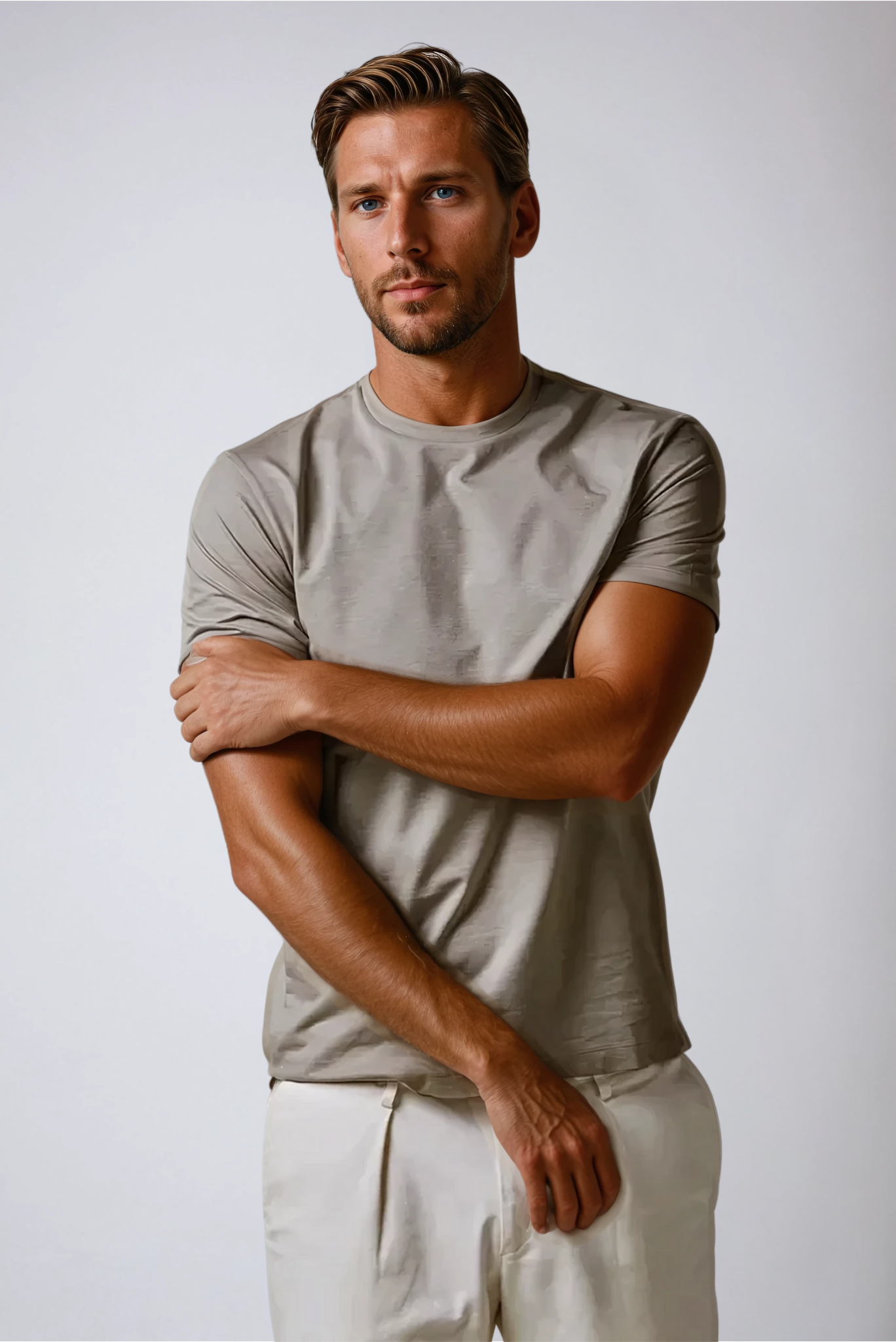 Signatur Supima T-shirt – Taupe