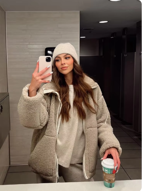 Teddy Oversized Fleecejakke