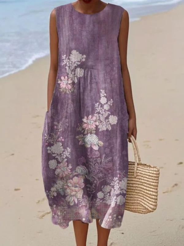 Annelise™ - Hverdags Midi Kjole