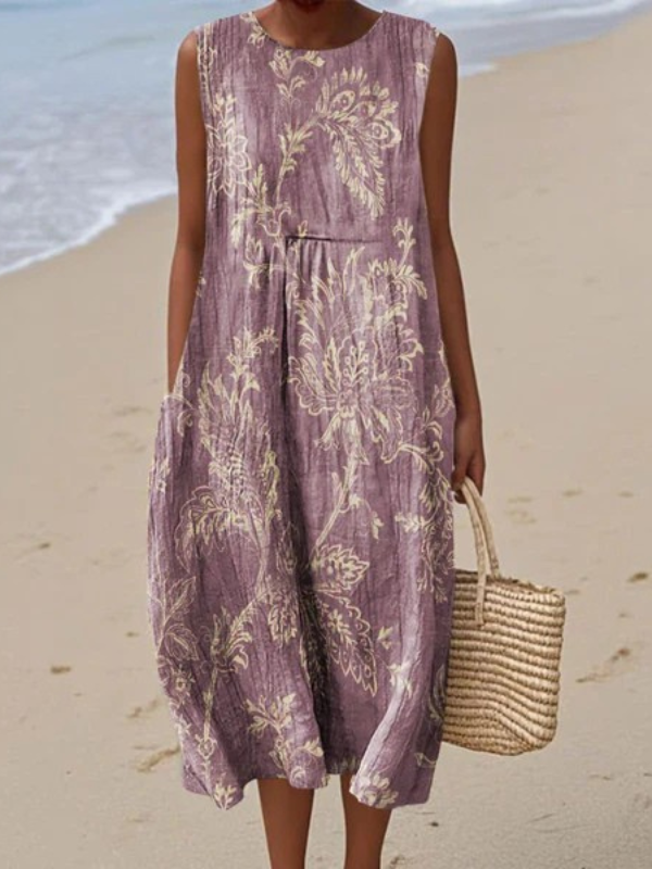 Dorthea™ - Hverdags Sommer Midi-Kjole