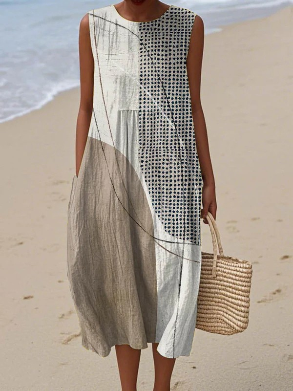 Beate - Hverdags Midi Kjole