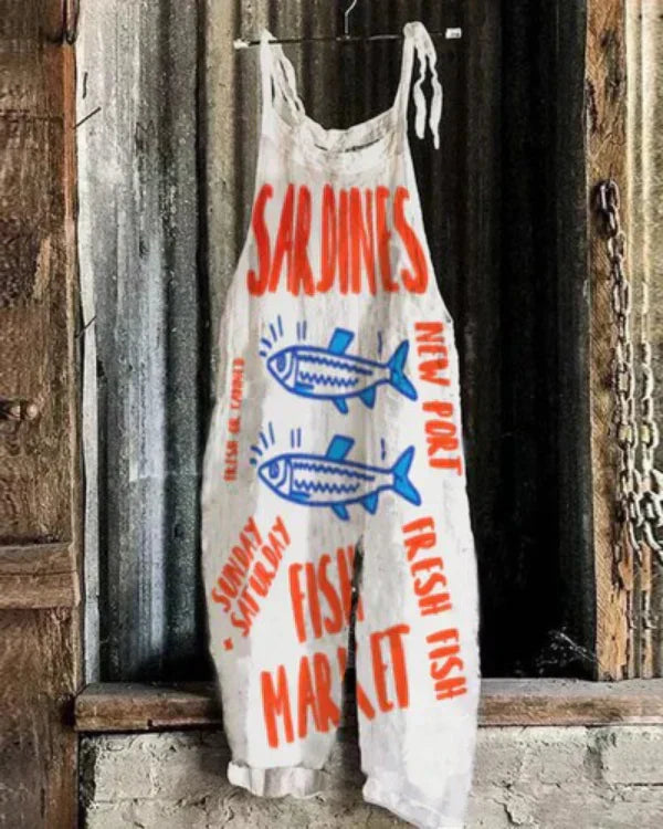 Marini™ | Buksedragt med Sardinmønster – Japansk Kunst og Elegance