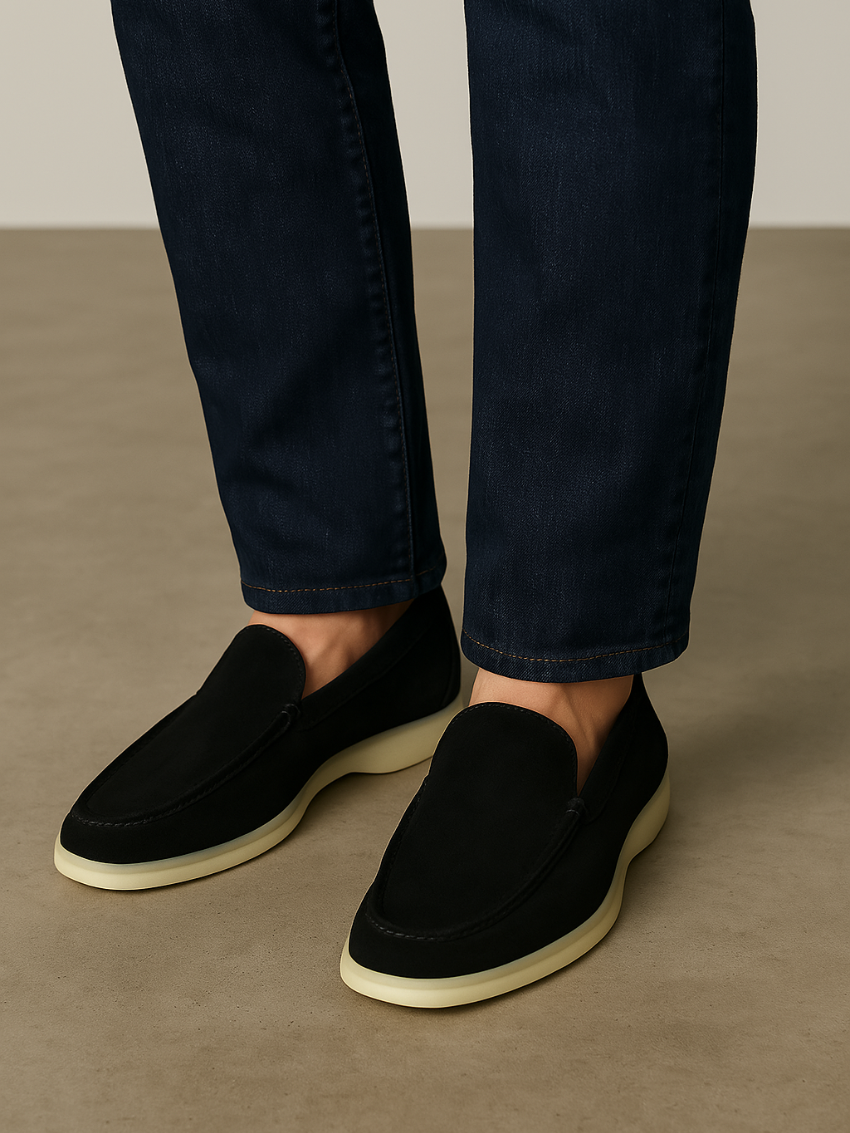 Forfinet Suede Loafers – Sort
