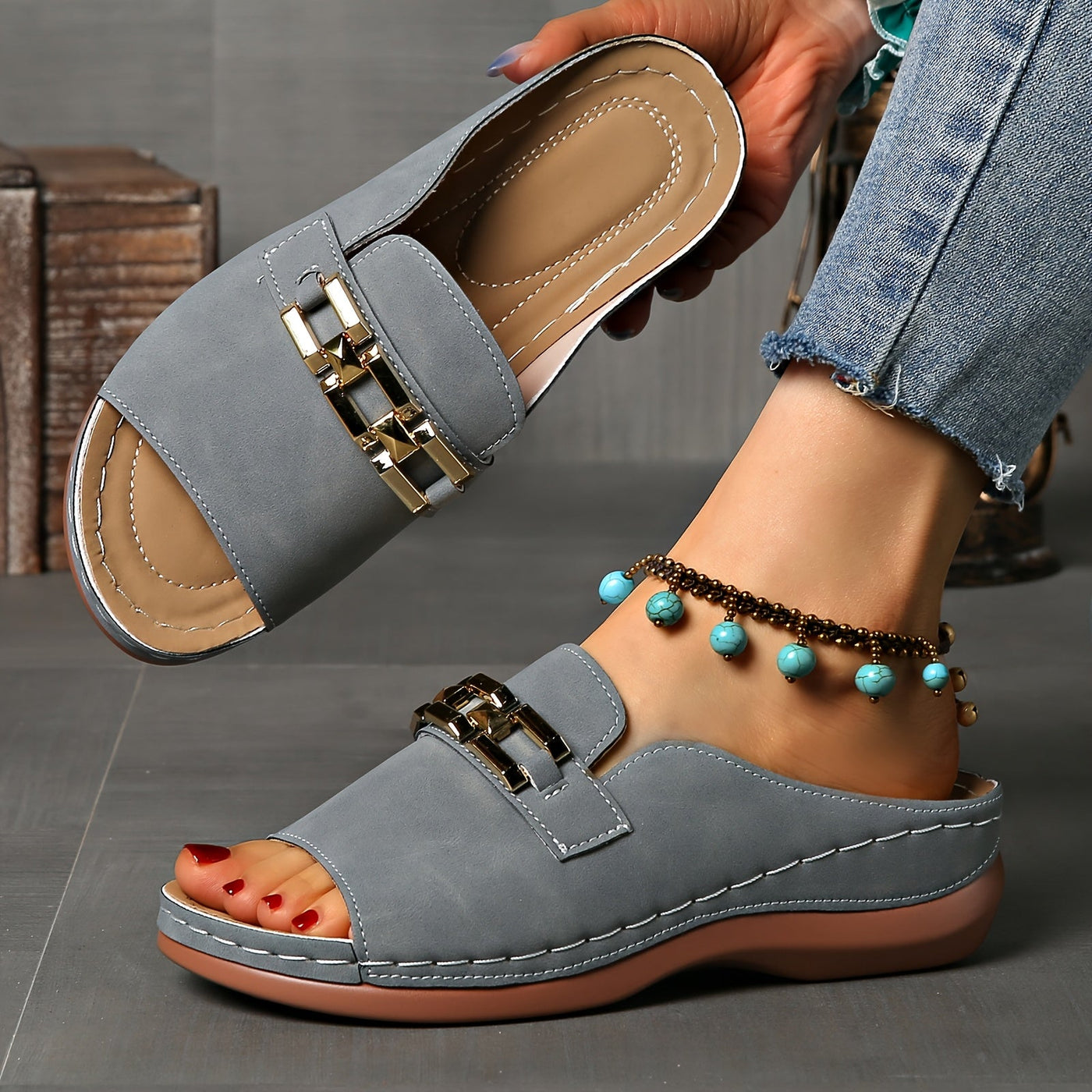 Venilde™- Orthopædisk Sommertøffel med Støttehæle