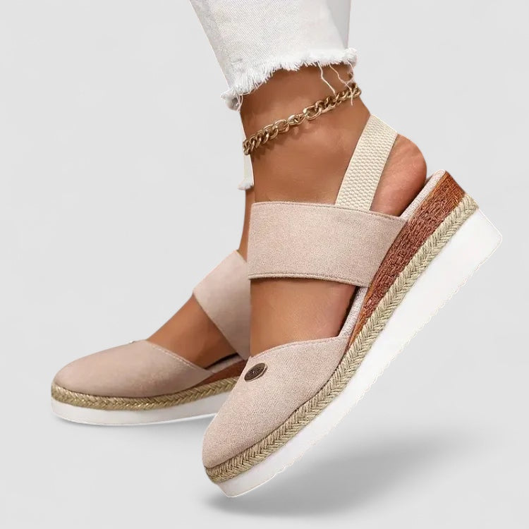 KAJA™ | Antonia - Ortopædiske Sandaler med Plateau, Ventilerende og Afslappede