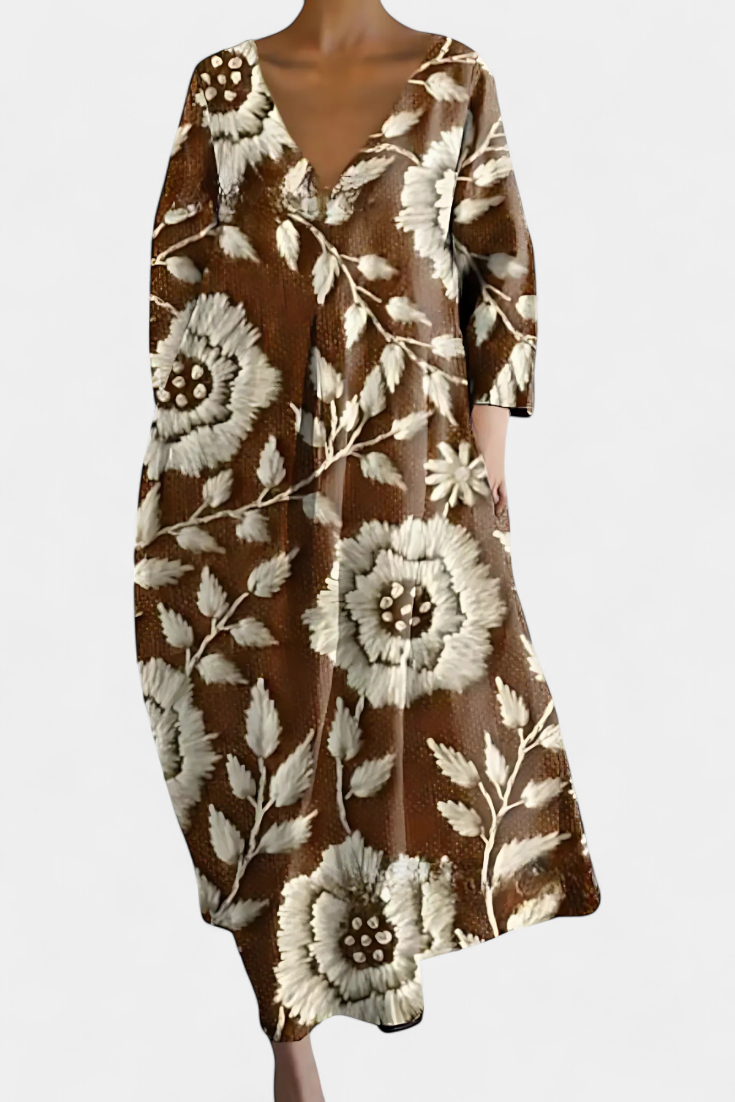 Claire | Komfortabel kjole med elegant V-hals