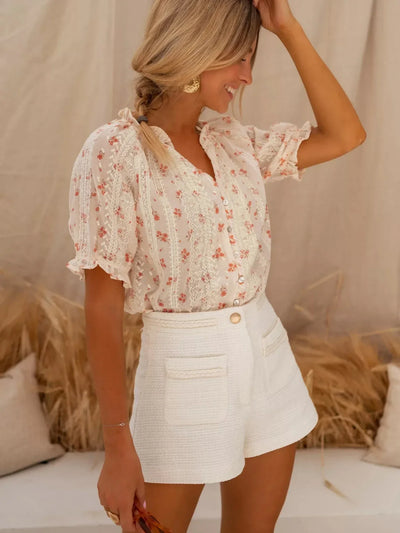 Elina | Blomster bluse