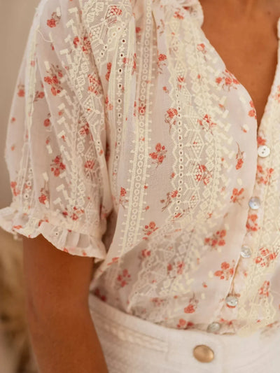 Elina | Blomster bluse