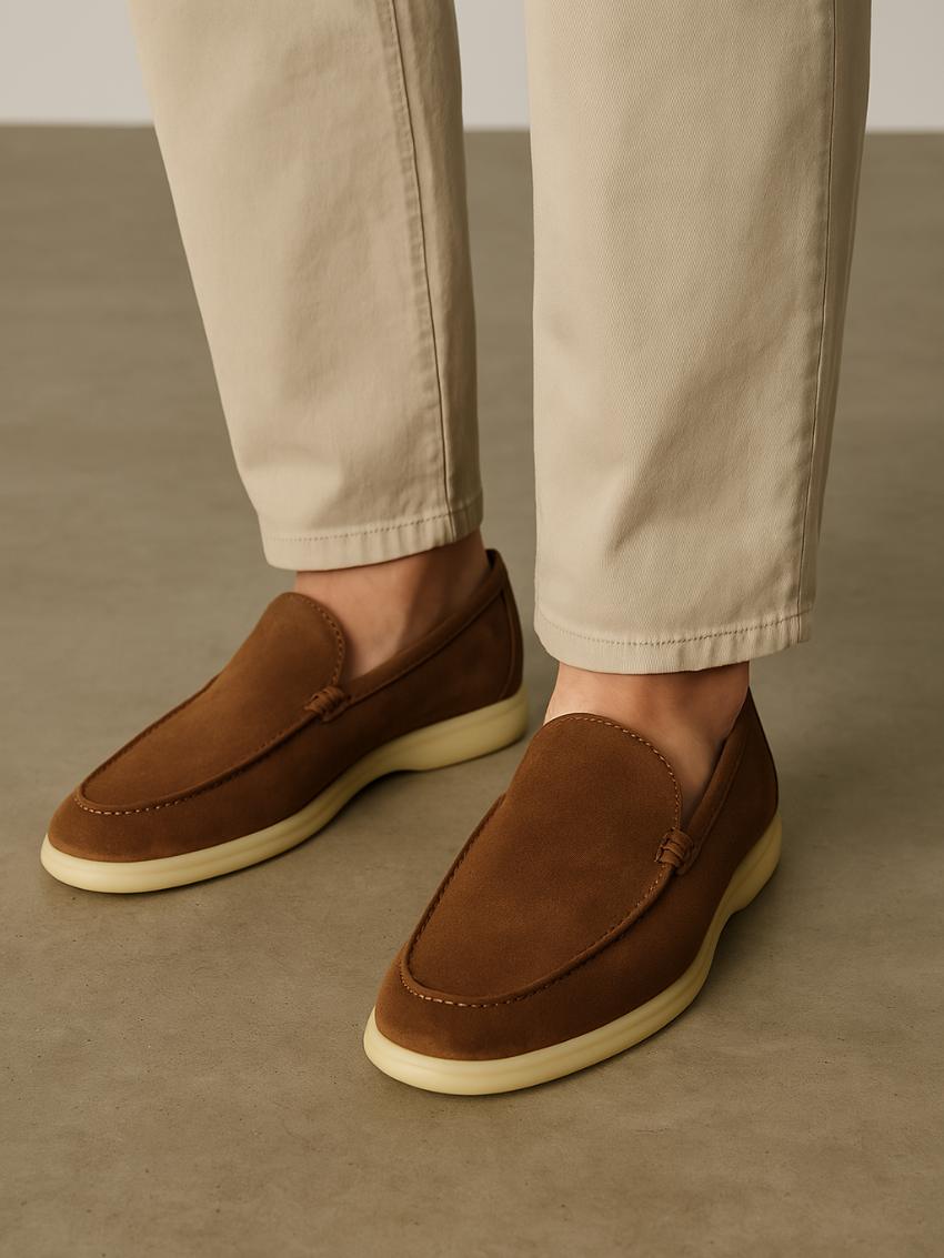 Forfinet Suede Loafers – Brun