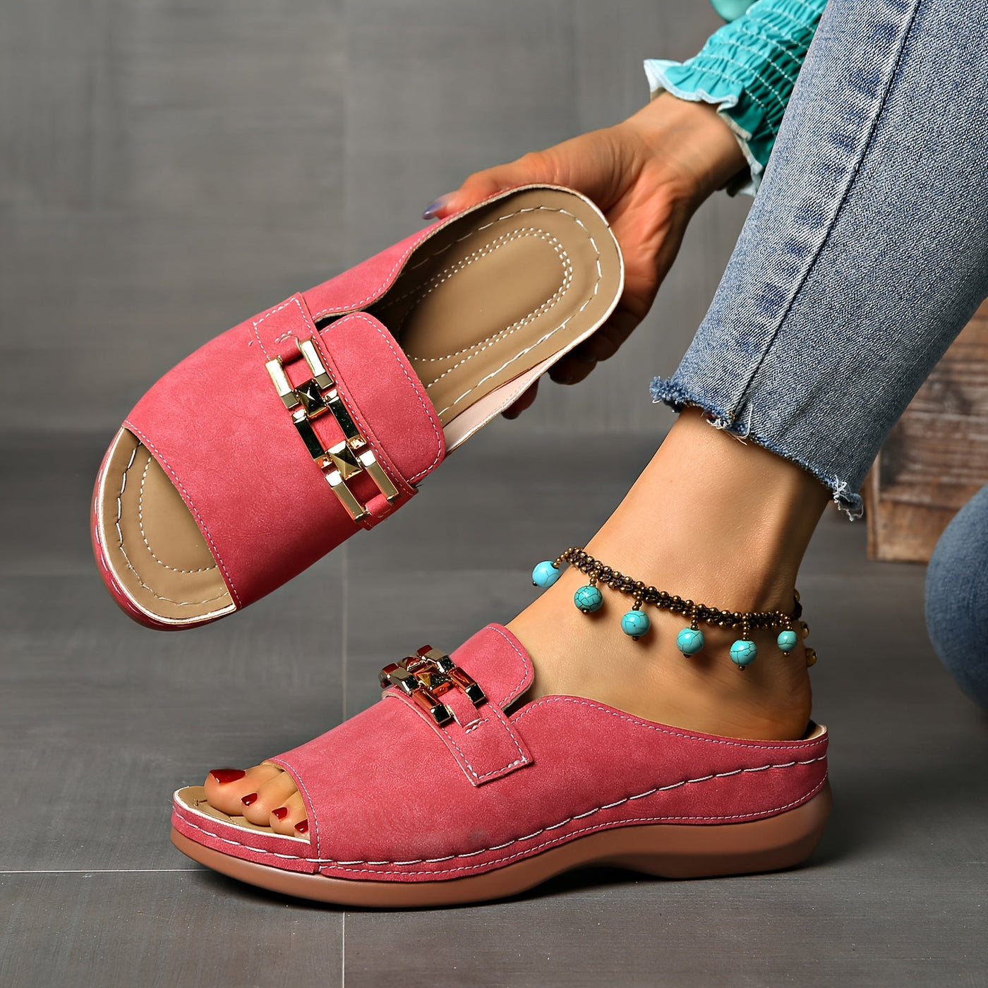 Venilde™- Orthopædisk Sommertøffel med Støttehæle