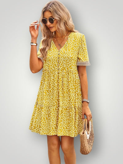 CARLA | BLOMSTRET KJOLE