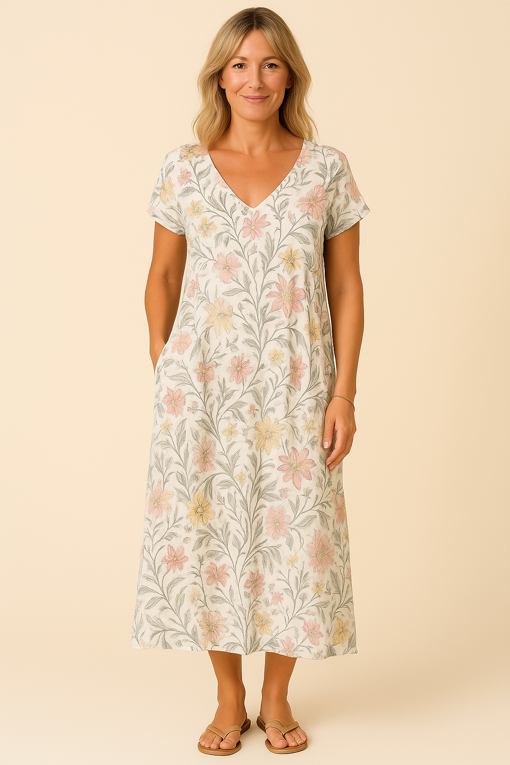 Vintage Blomsterkjole