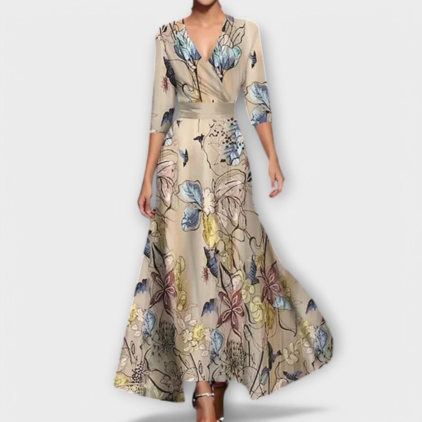 Charlotte - Elegant Ærmedesign Kjole til Damer