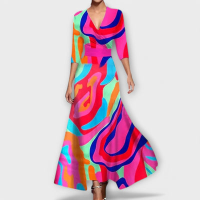 Charlotte - Elegant Ærmedesign Kjole til Damer