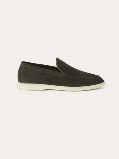 Forfinet Suede Loafers – Mørkegrøn