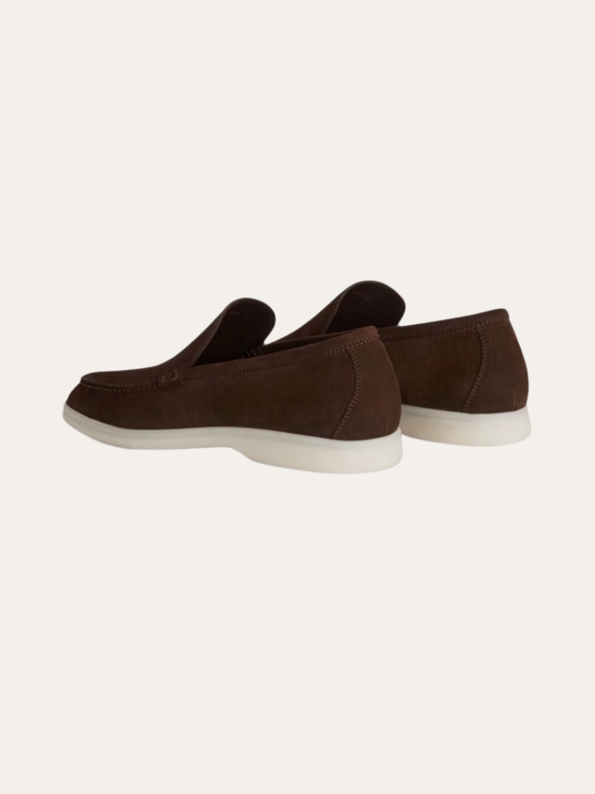 Forfinet Suede Loafers – Mørkebrun