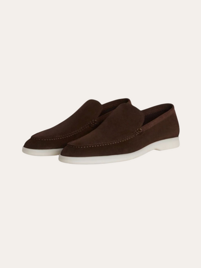 Forfinet Suede Loafers – Mørkebrun
