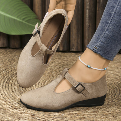 Gurli | Ortopædiske loafers med kilehæl og spænde