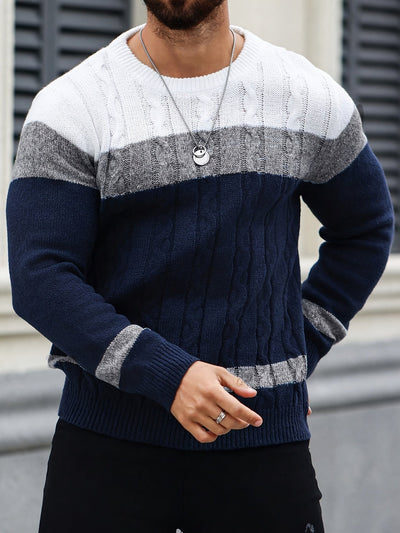 Kim | Elegant patchwork sweater