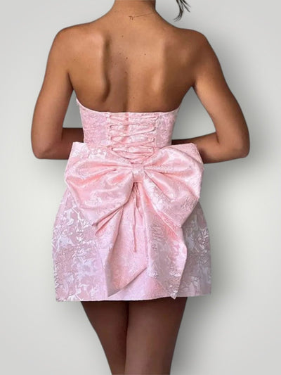 HAILEY | STRAPLESS BUE KJOLE