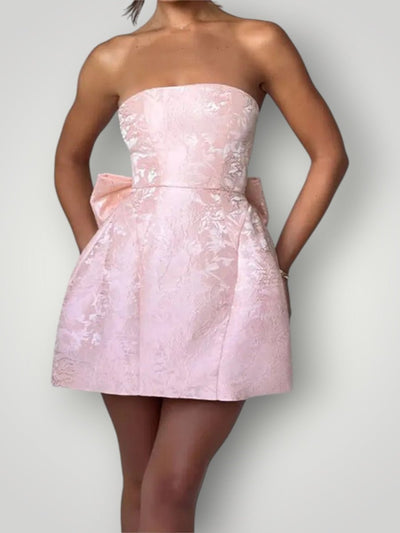 HAILEY | STRAPLESS BUE KJOLE