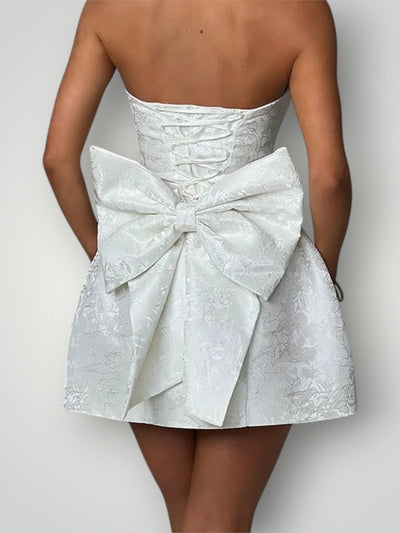 HAILEY | STRAPLESS BUE KJOLE