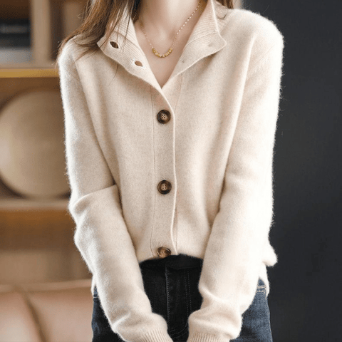 Anny™ - Luksuriøs Cashmere Strikket Cardigan