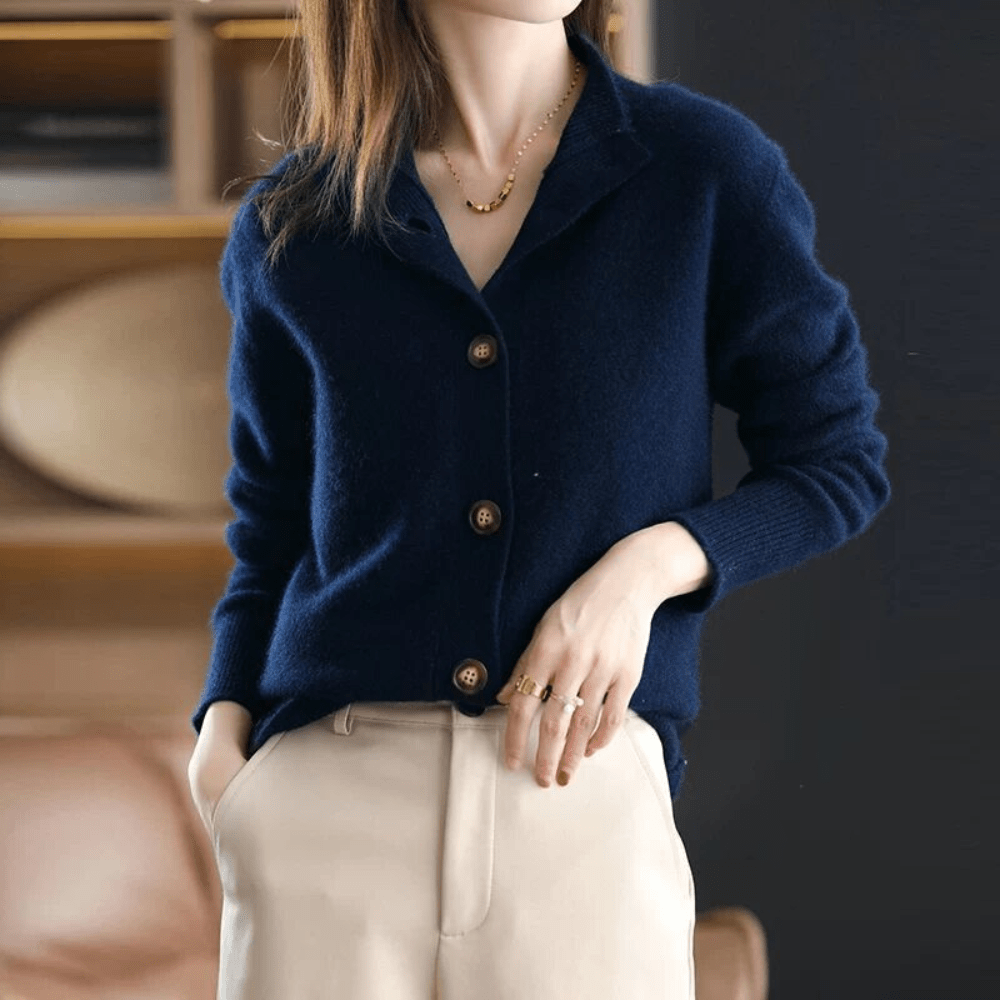 Anny™ - Luksuriøs Cashmere Strikket Cardigan