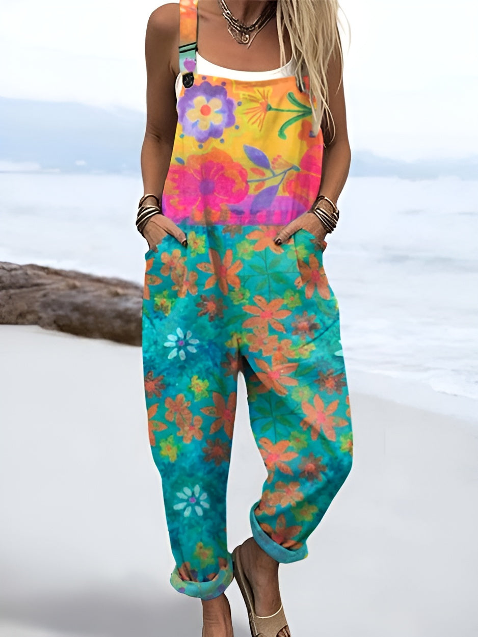 Liv™ | Akvarel Blomst Overalls