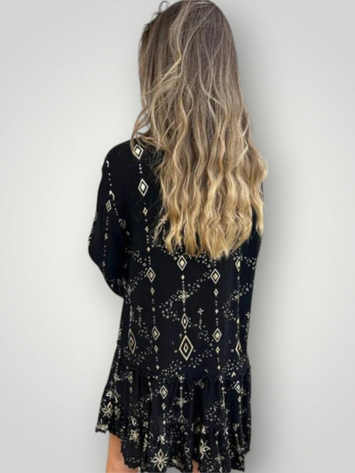 ISLA | GEOMETRISK MIDI-KJOLLE