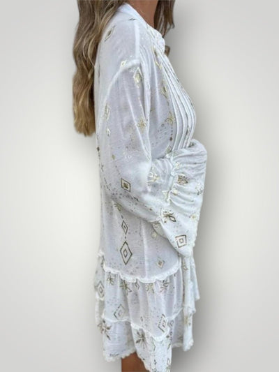 ISLA | GEOMETRISK MIDI-KJOLLE