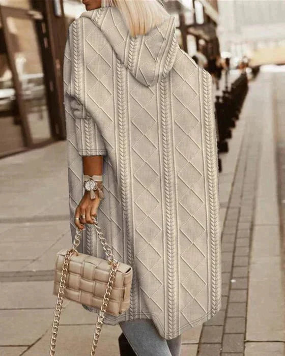 Jelone™ - Forlænget Længde Hættetrøje Cardigan