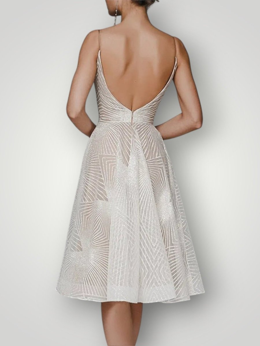 LARA | ÅBEN RYG ELEGANT KJOLE