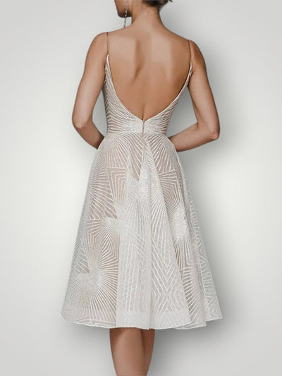 LARA | ÅBEN RYG ELEGANT KJOLE