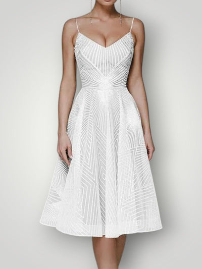 LARA | ÅBEN RYG ELEGANT KJOLE