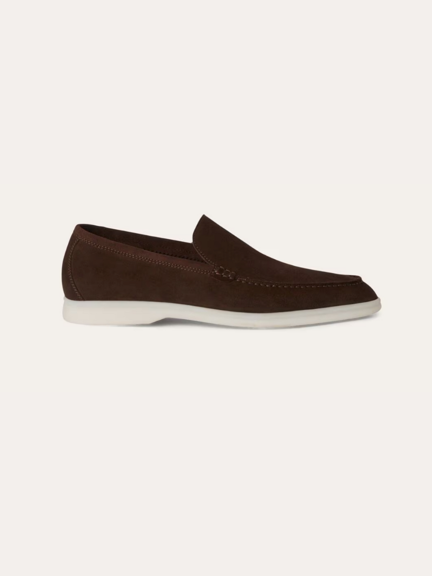 Forfinede Suede Loafers – Mørkebrun