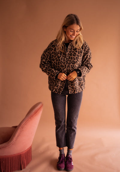 Rita™ | Trendy Jakke med Leopardprint