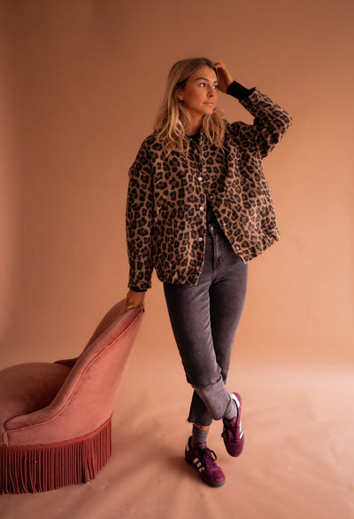 Rita™ | Trendy Jakke med Leopardprint