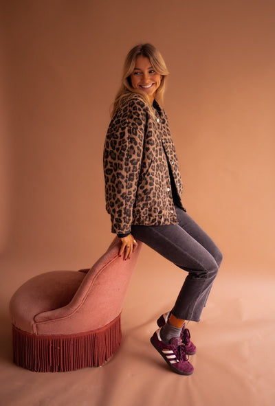 Rita™ | Trendy Jakke med Leopardprint