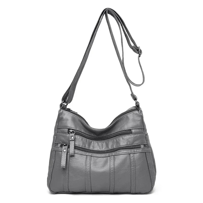 Kaja™ | Blødt Læder Crossbody Taske
