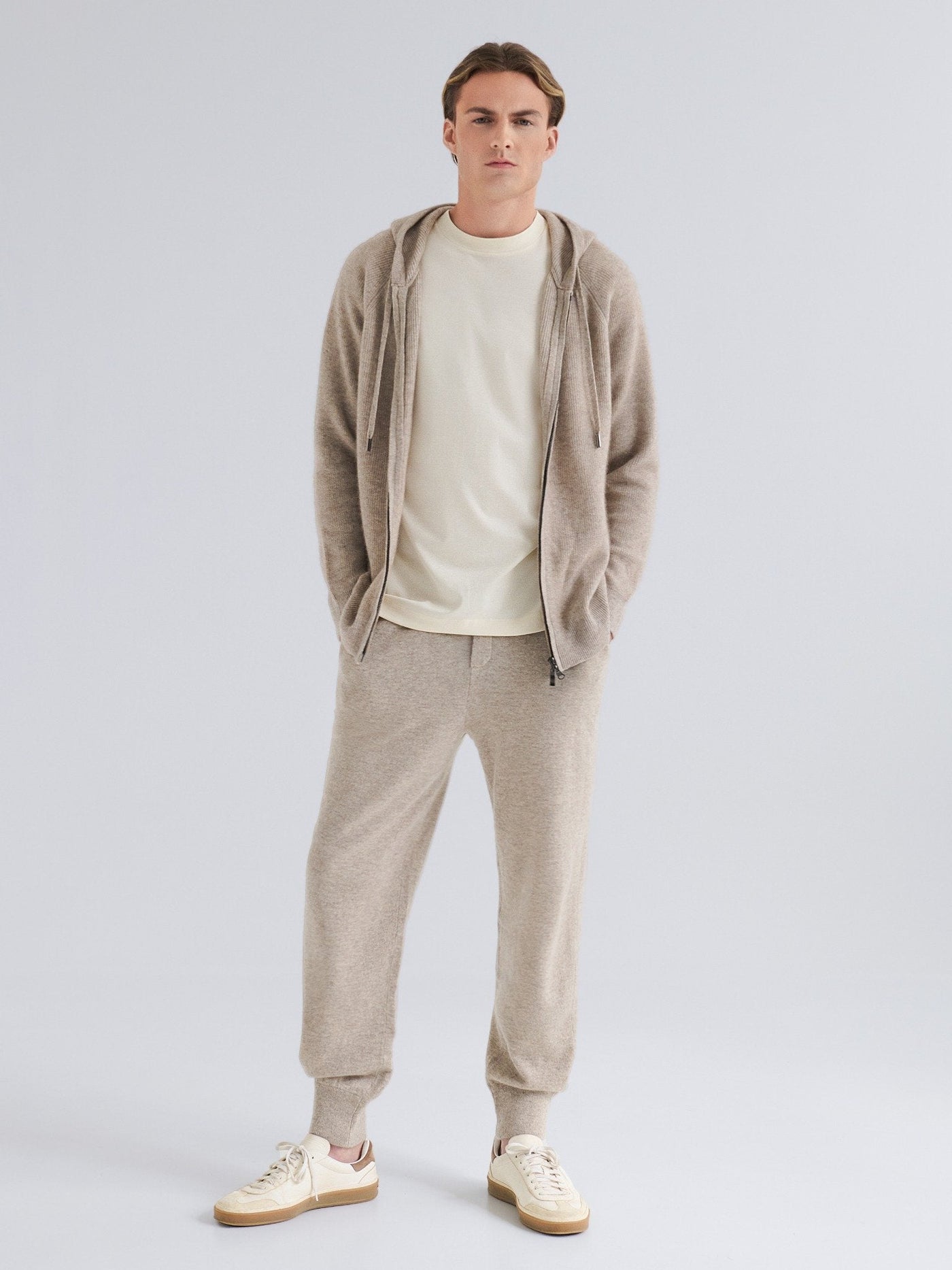 Forfinet Cashmere Bukser – Beige